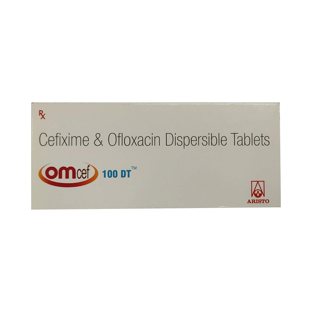 Omcef 100mg/100mg Tablet DT